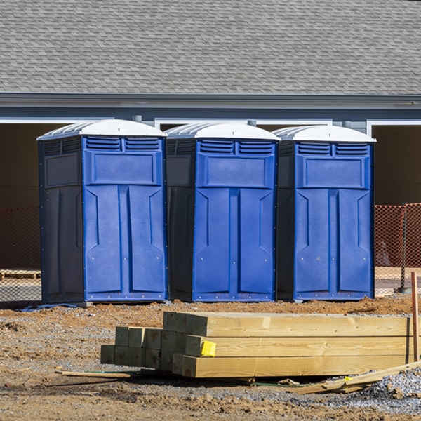 how can i report damages or issues with the porta potties during my rental period in Haddam